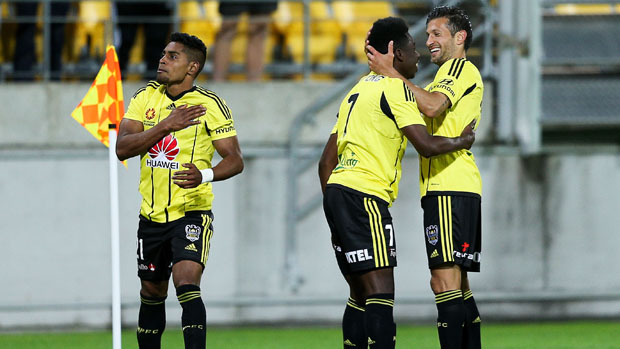 Roy Krishna netted Wellington's second in their 3-2 win over the Roar.