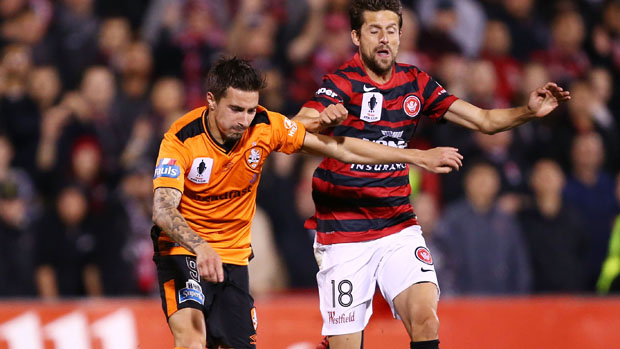 Andreu in action for the Wanderers during their 1-0 Westfield FFA Cup win over Brisbane Roar.