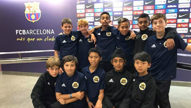 WPSS u12s boys pay a visit to FC Barcelona's on-site museum.