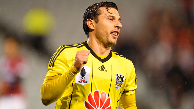 Kosta Barbarouses found the net in  Wellington Phoenix's 2-1 win over Central Coast Mariners.