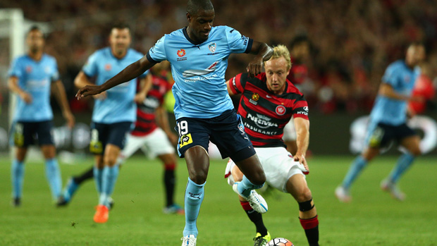 Jacques Faty will miss Sydney FC's clash with Perth Glory on Saturday night.
