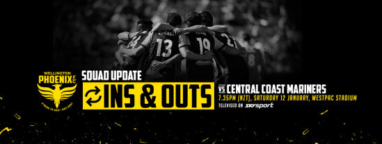 Wellington Phoenix Ins and Outs – Round 13