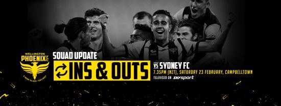 Wellington Phoenix Ins and Outs – Round 20