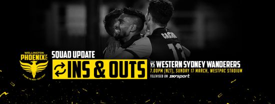 Wellington Phoenix Ins and Outs – Round 22