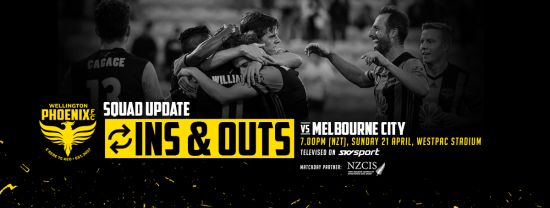 Wellington Phoenix Ins and Outs – Round 26