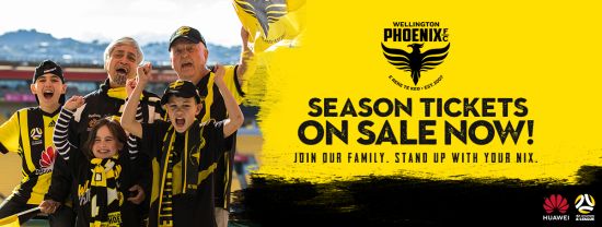 Season Tickets on Sale Now – Join the Wellington Phoenix Whānau This Season