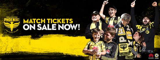 Wellington Phoenix Match Day Tickets On Sale Now