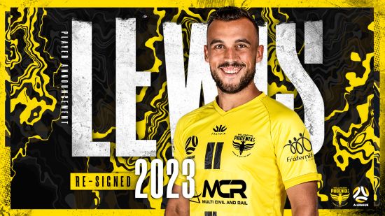 Wellington Phoenix Re-Signs Clayton Lewis for Two Years